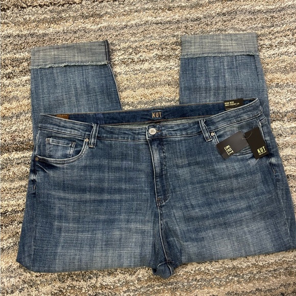 KUT From The Kloth High Rise Ankle Straight Leg Jeans Sz 24W NWT | KUT Jeans * - Picture 2 of 14